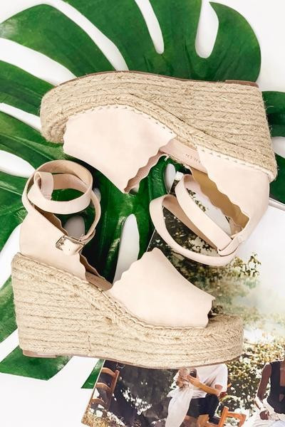 Delivering Summer Wedges - Nude | ivy & leo