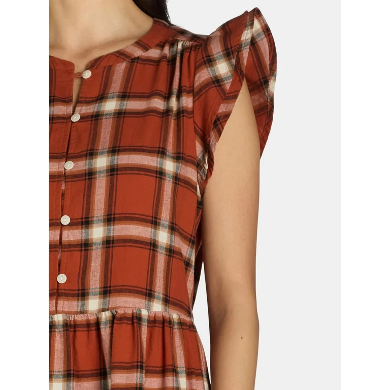 Time and Tru Women's Mini Woven Dress | Walmart (US)