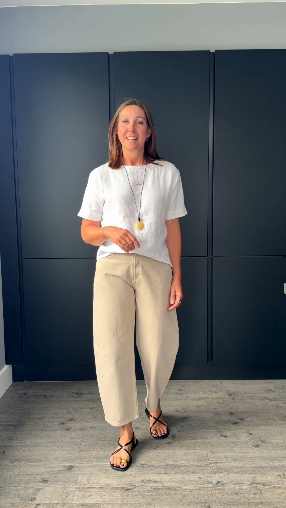 OOTD. A mix of old and new but everything still available. 
I wear a small tee
12/short jeans
Sandals are true to size and my pendant is on sale!

#LTKuk #LTKsummer #LTKstyletip