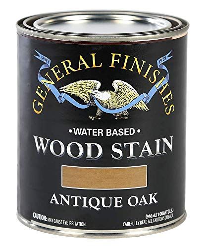 General Finishes Water Based Wood Stain, 1 Quart, Antique Oak | Amazon (US)