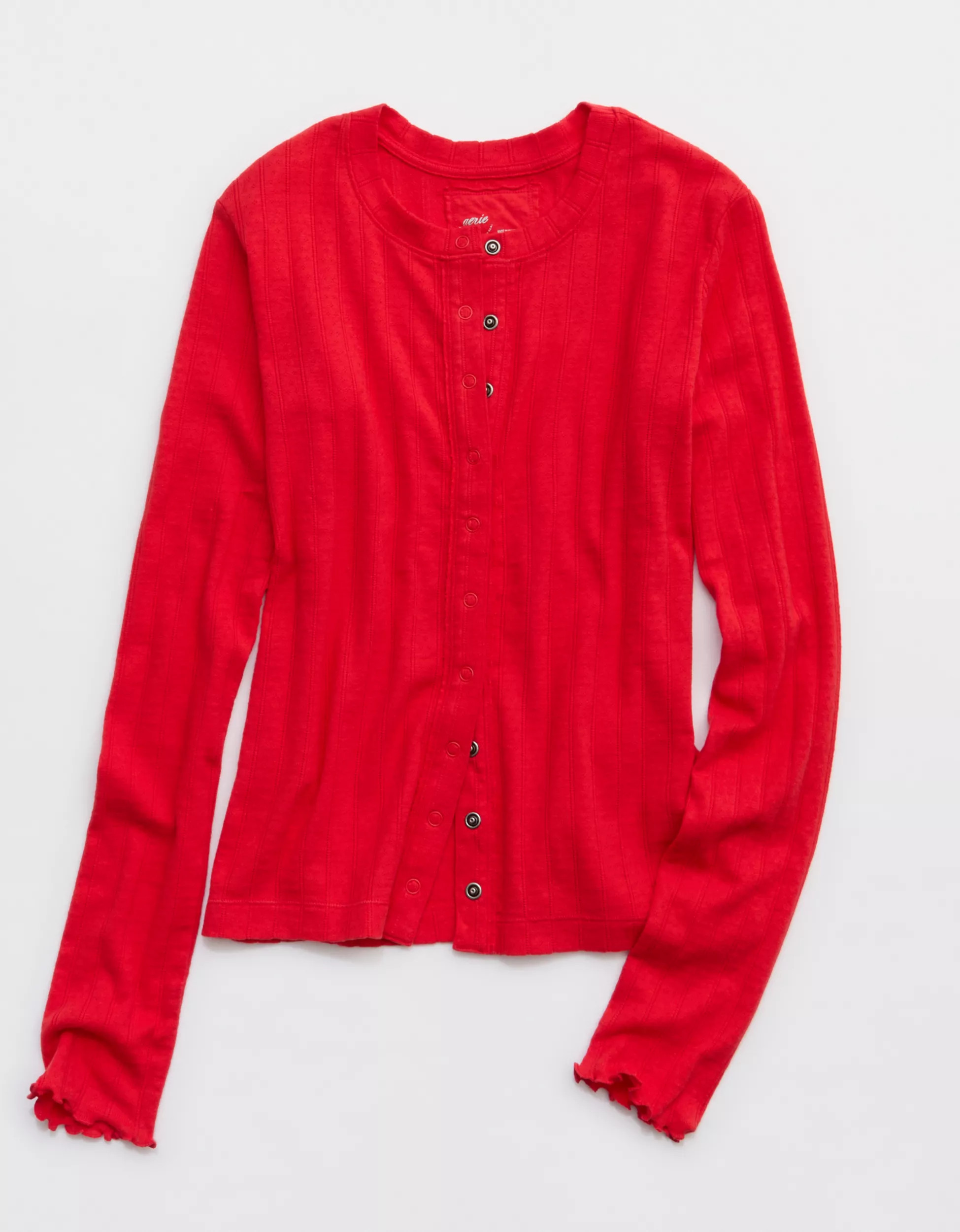 Aerie Pointelle Cardi T-Shirt | Aerie