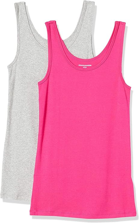 Amazon Essentials Women's Slim-Fit Tank, Pack of 2 | Amazon (US)
