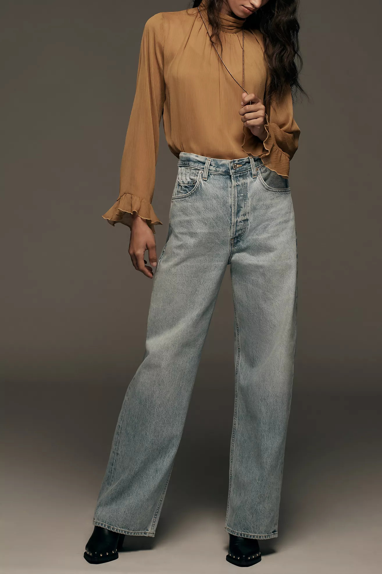 Citizens of Humanity Gwendoline Scrunch High-Rise Baggy Jeans | Anthropologie (US)