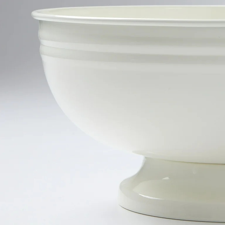 Better Homes & Gardens - Vanilla White Steel Serve Bowl BH25100135206J1, 11.73 in x 5.51 in H | Walmart (US)
