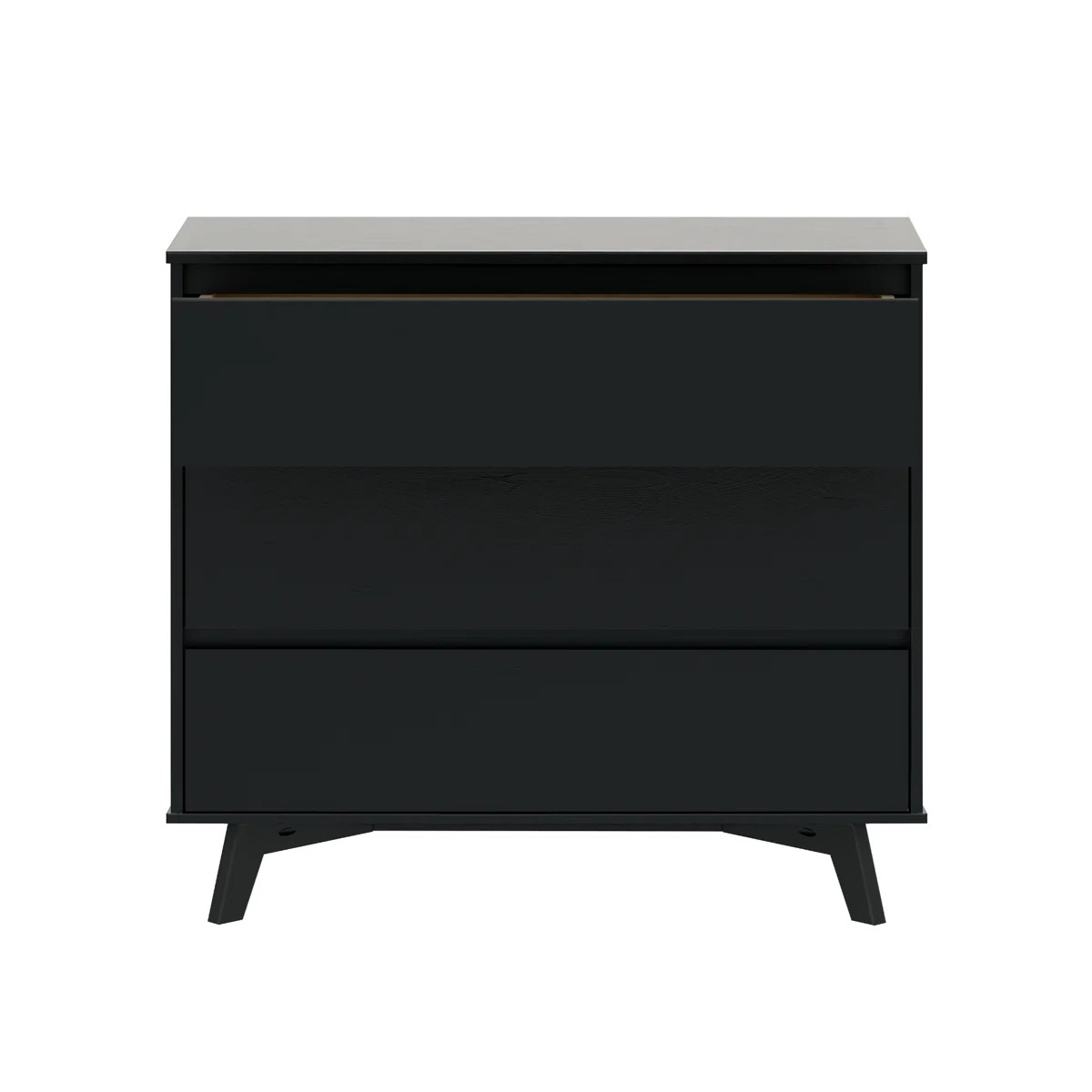 Brubaker Solid Wood 37.25'' W 3 - Drawer Dresser | Wayfair North America