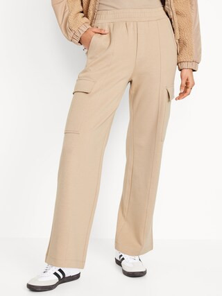 High-Waisted Dynamic Fleece Cargo Trouser Pants for Women | Old Navy (CA)