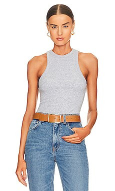 ANINE BING Eva Tank in Grey Melange from Revolve.com | Revolve Clothing (Global)