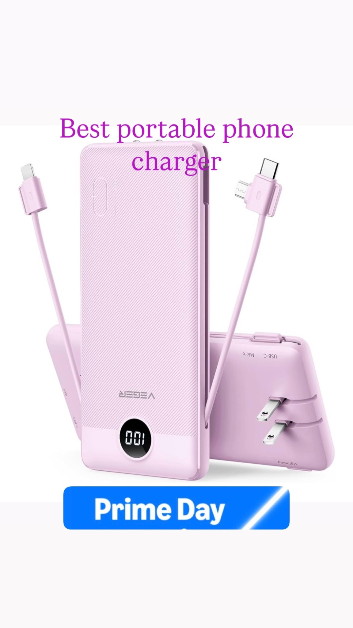 Portable phone charger on prime deal 

#LTKTravel #LTKHome #LTKSaleAlert