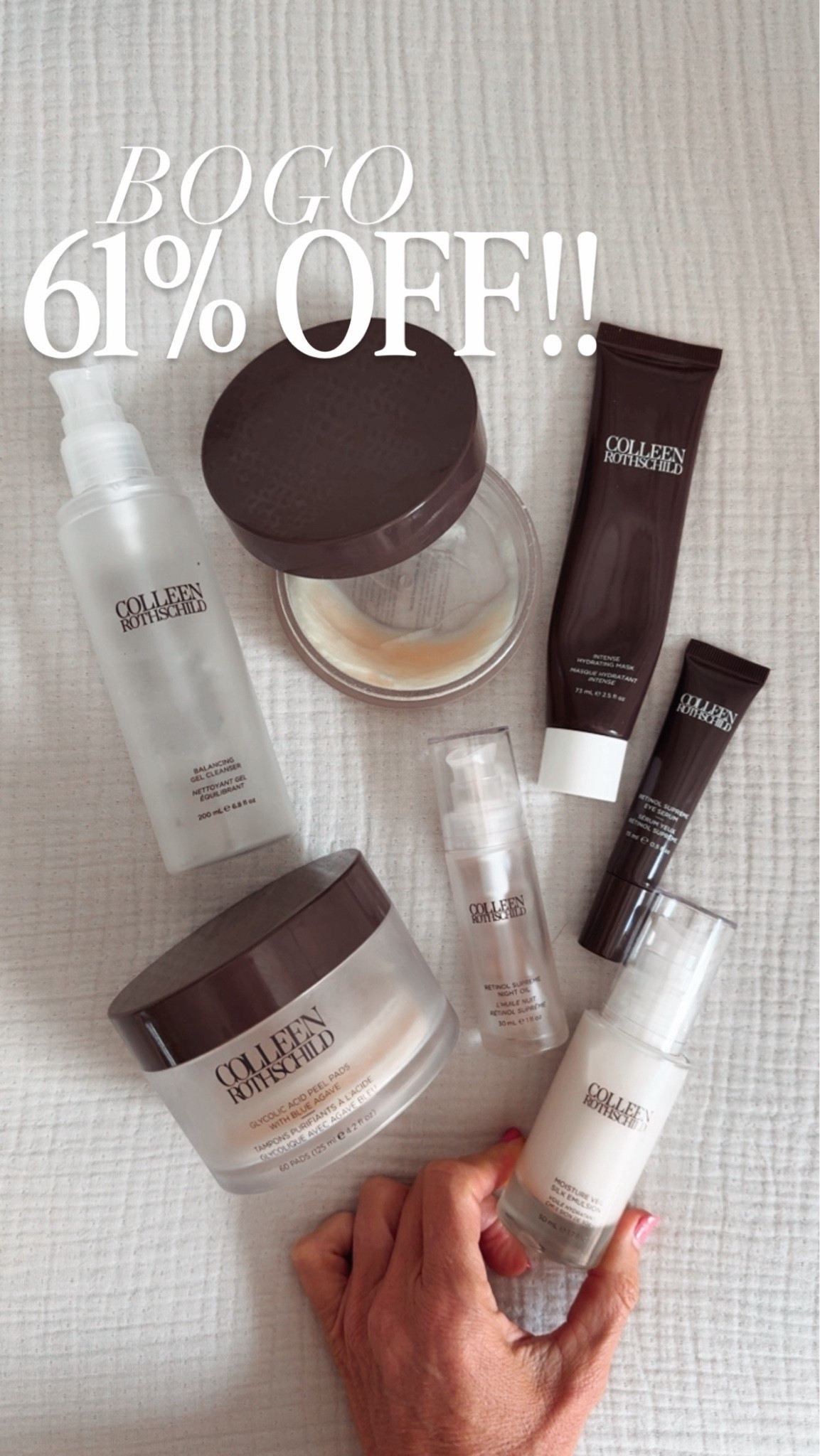 Huge bday sale on my everyday (and night!) skincare! It’s all BUY ONE, GET ONE 61% off!

#LTKOver40 #LTKBeauty #LTKSaleAlert