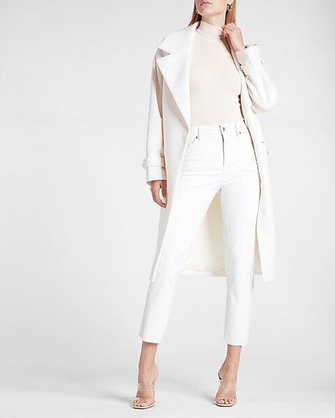 Super High Waisted Faux Snakeskin Leather Five Pocket Slim Pant | Express