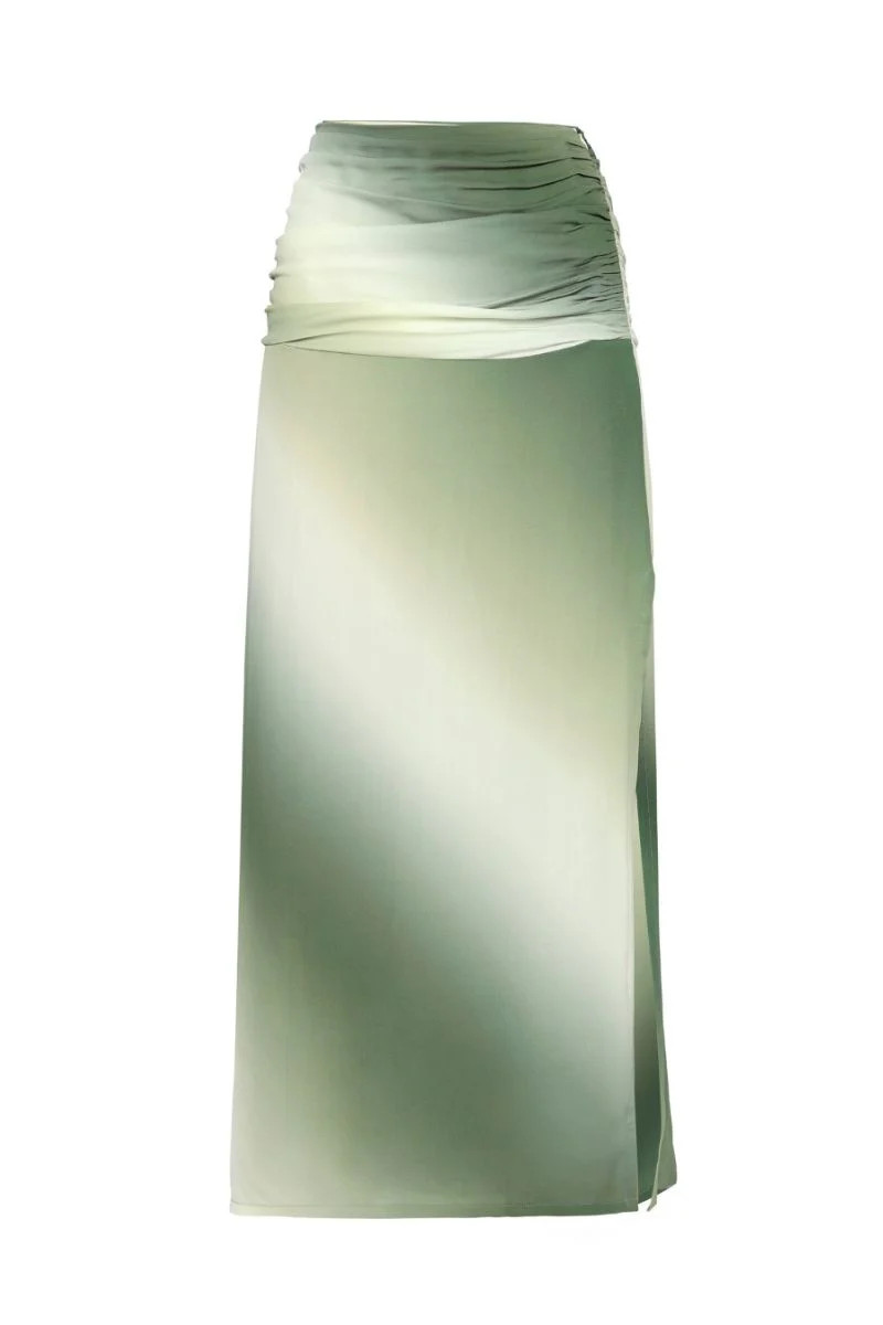 AMMAN SKIRT IN SAGE OMBRE | Summer Away | CULT MIA | CULT MIA UK LTD