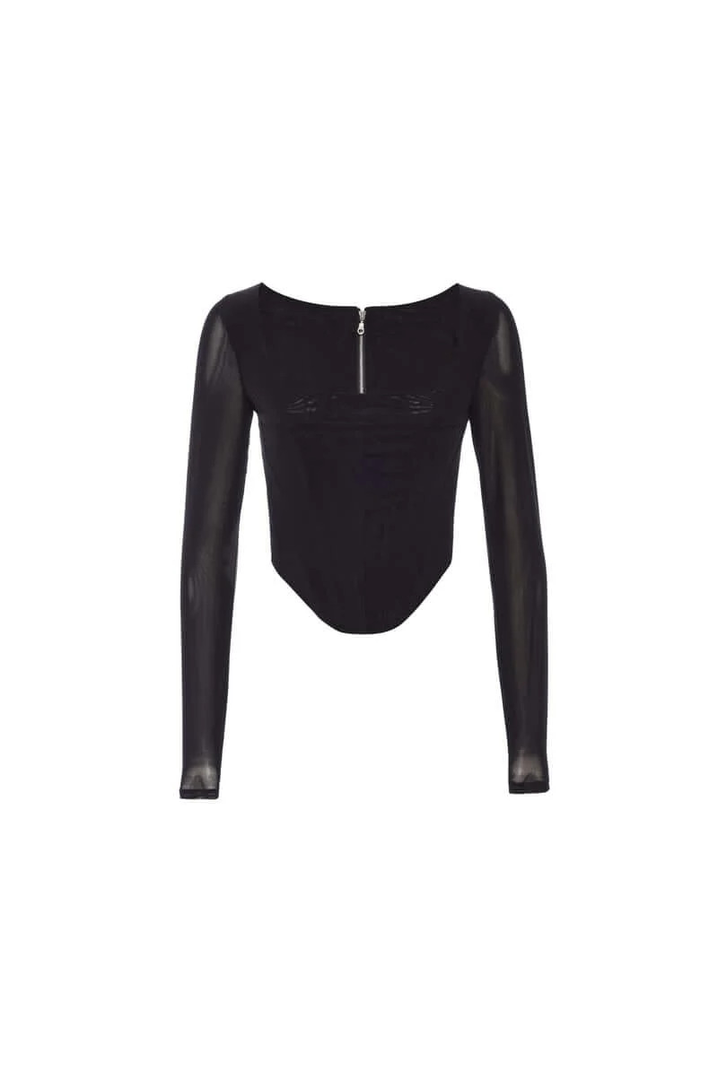 MAUDE CORSET - BLACK | Miaou