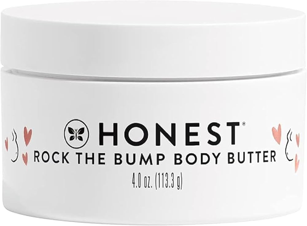 The Honest Company Honest Mama Rock The Bump Body Butter | Moisturizing Stretch Mark Cream | Shea... | Amazon (US)