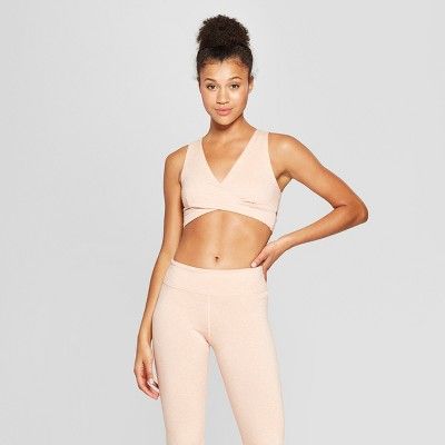 Women's Comfort Wrap Front V-Neck Sports Bra - JoyLab™ | Target