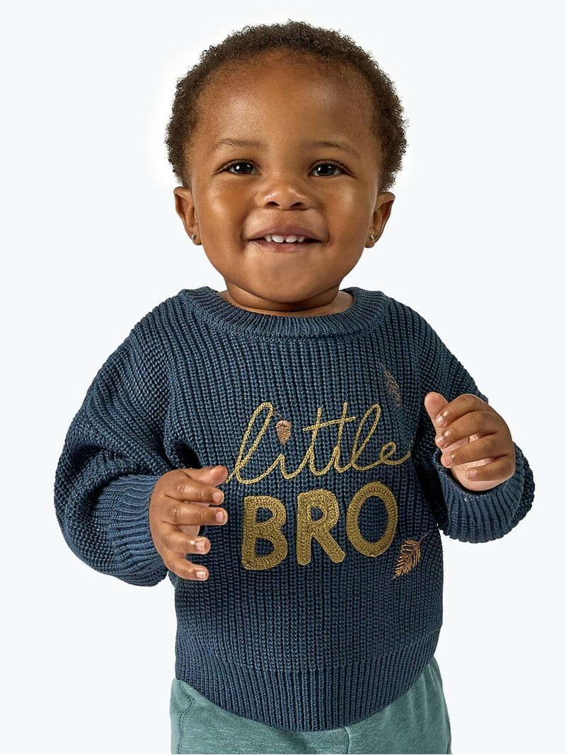 Modern Moments by Gerber Sibling Matching Sweater, Sizes 0/3 Months - 24 Months | Walmart (US)