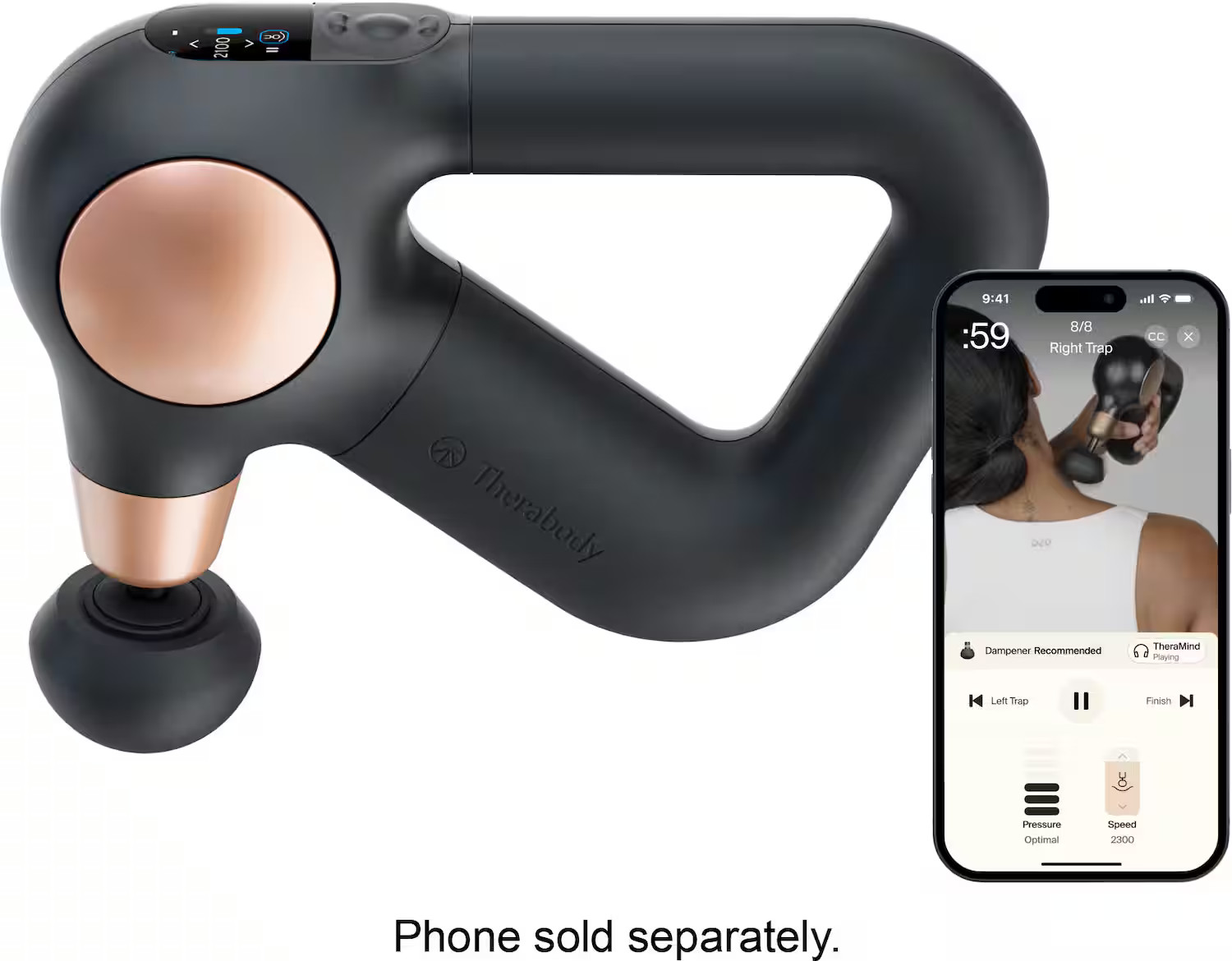 Therabody - Theragun Sense (2nd Generation) - Relaxing Massage With On-Screen Guided Routines For Stress Relief - Black | Best Buy U.S.