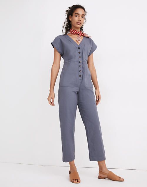 Cap-Sleeve Jumpsuit | Madewell