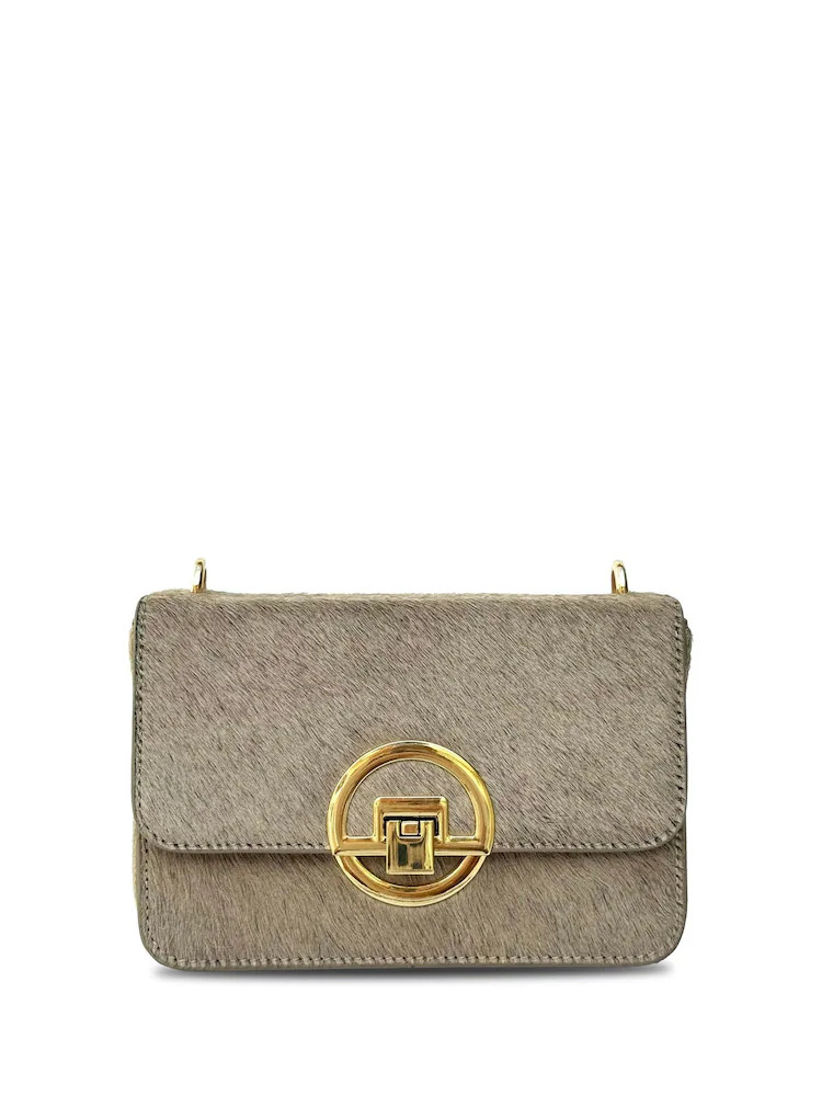 Apatchy Sand The Tilly Dark Hair-On Leather Bag | Next US