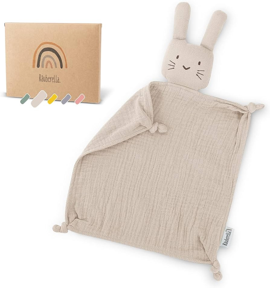 Räuberella® Schnuffeltuch, Schmusetuch, Baby Einschlafhilfe, Trösterchen Geschenk zur Geburt J... | Amazon (DE)