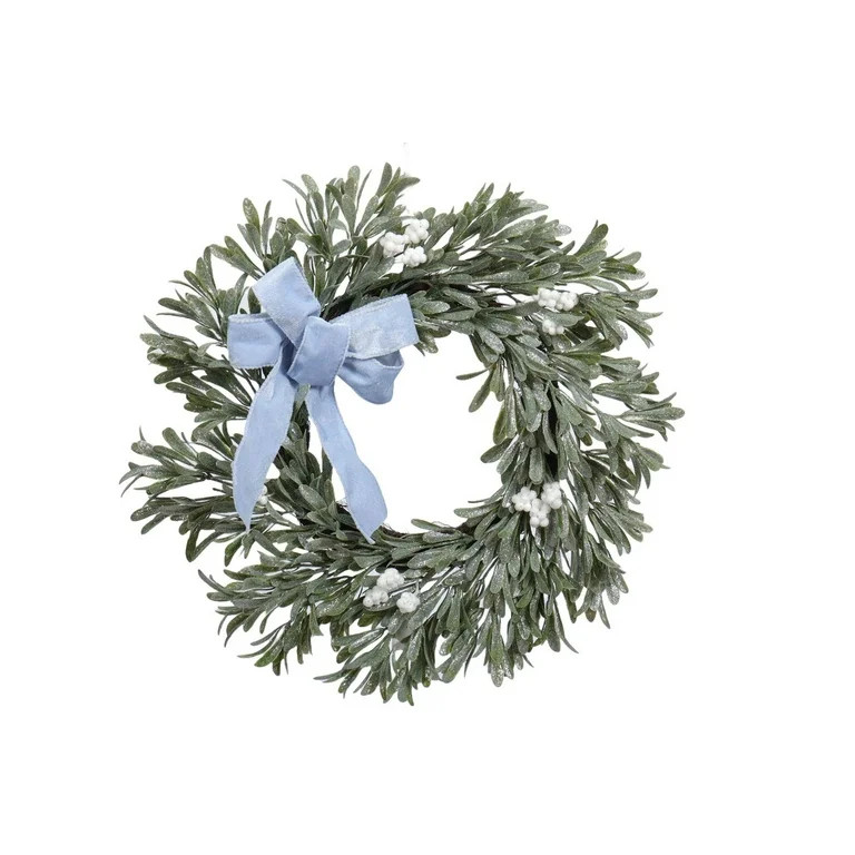 Berries and Eucalyptus Christmas Wreath, Green and White, 24", by Holiday Time | Walmart (US)