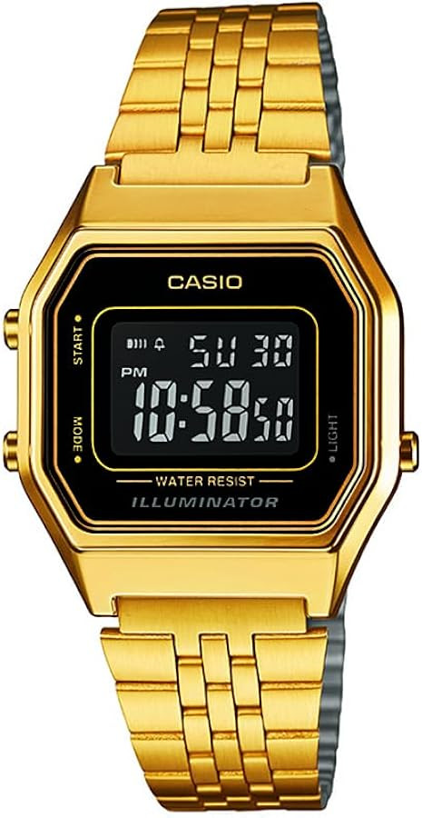 Casio Ladies LA680WGA-1B Gold Metal Quartz Watch | Amazon (US)