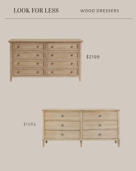 Look for less - this popular pottery barn wood dresser gives off the same vibe as the Walmart look for less 😍 

#LTKHome #LTKStyleTip