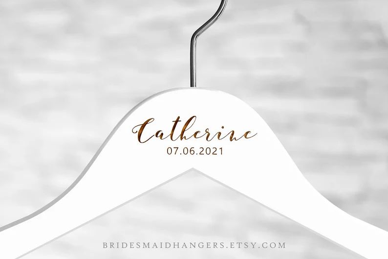 Bridesmaid Dress Hanger, Bridesmaid Proposal Gift, Personalized Wedding Hanger, Bridal Party Gift... | Etsy (US)