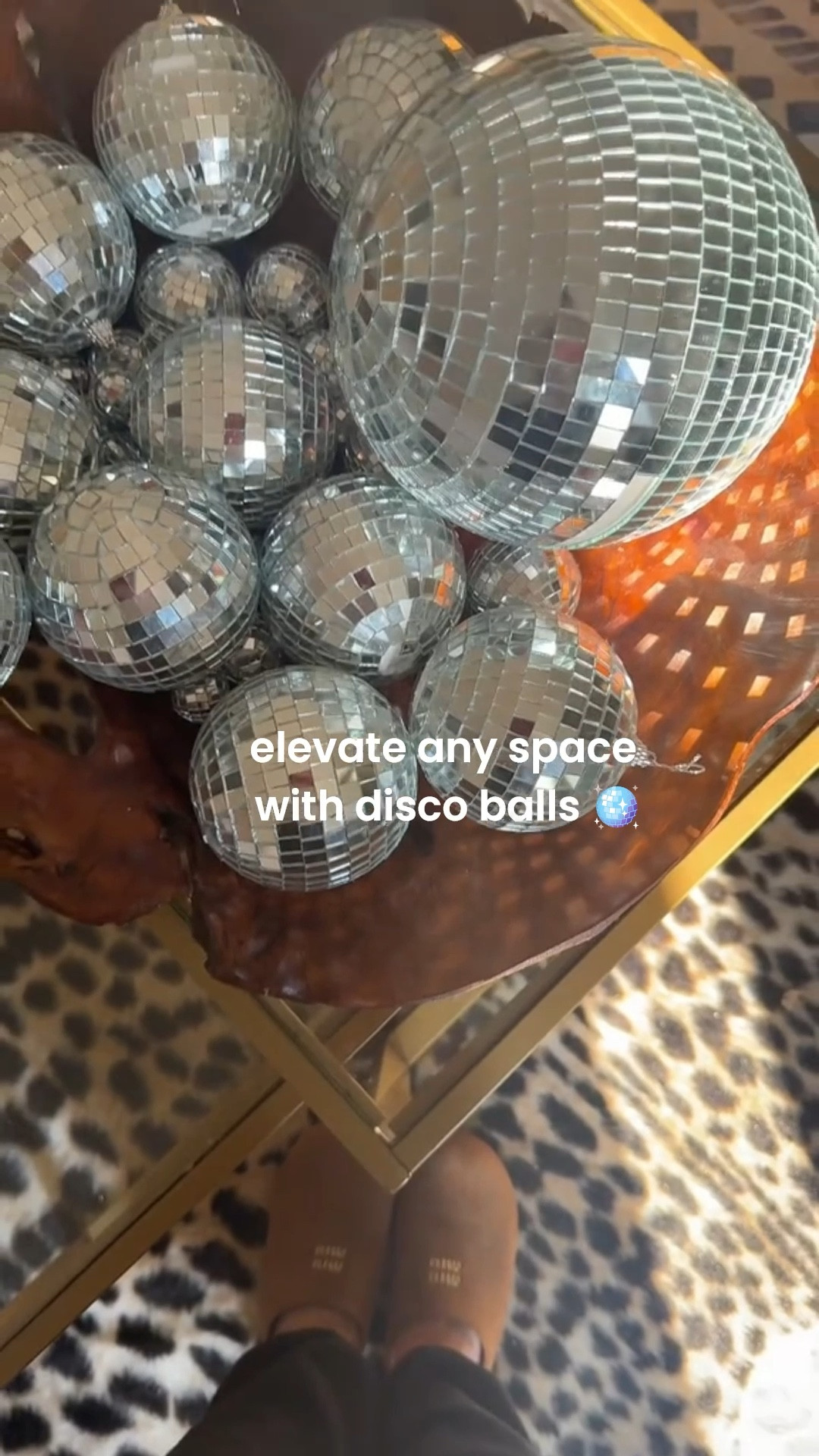 ✨ Proof that disco balls aren’t just for parties… ☀️ 
Morning light hits → instant twinkle lights everywhere 💫
 Your space goes from ordinary ➝ ✨magical✨ 
🪩 

#LTKHome #LTKFamily