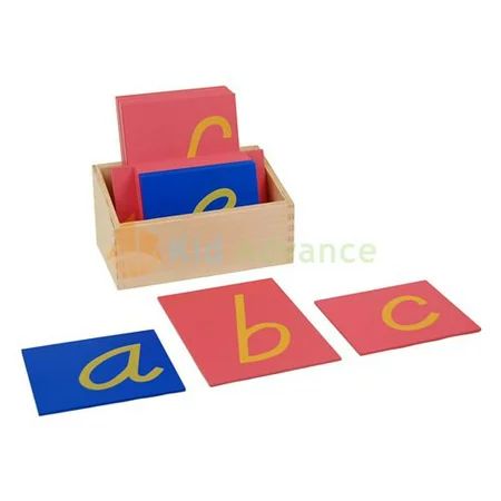 Montessori D Nealian Style Sandpaper Letters w/ Box | Walmart (US)