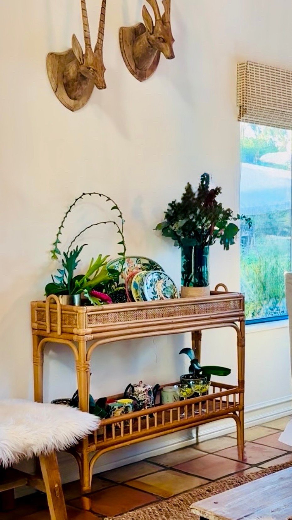 Dining room refresh! ✨

Are you in the  mood to redecorate? 💗

I added a cute rattan bar cart, faux orchids, candlesticks, shearlings, and a cute throw rug for a fresh home decor update. 

#vase #marneystidbits #wicker
#home #furniture

#LTKgrwm #LTKSaleAlert #LTKHome