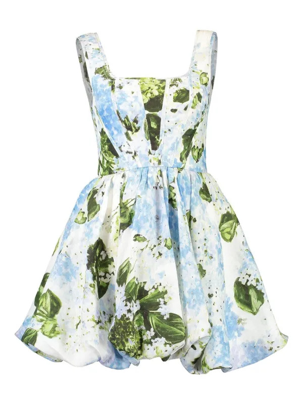 AjeSuzette floral-print balloon mini dress | Farfetch Global