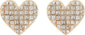 BaubleBar Pavé CZ Heart Stud Earrings | Nordstromrack | Nordstrom Rack