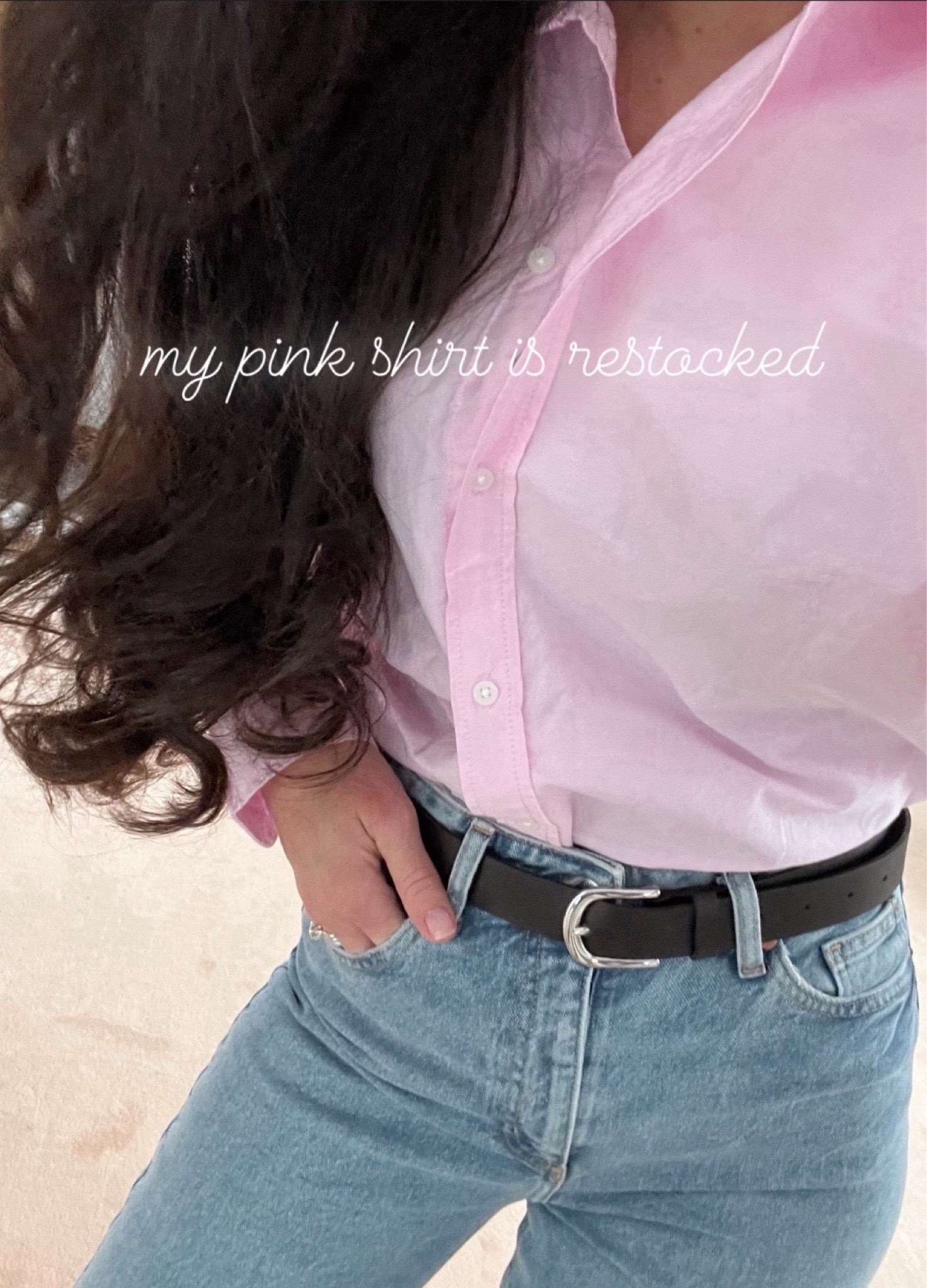 Pink shirt restocked 
Business casual 

#LTKSeasonal #LTKFindsUnder50 #LTKWorkwear