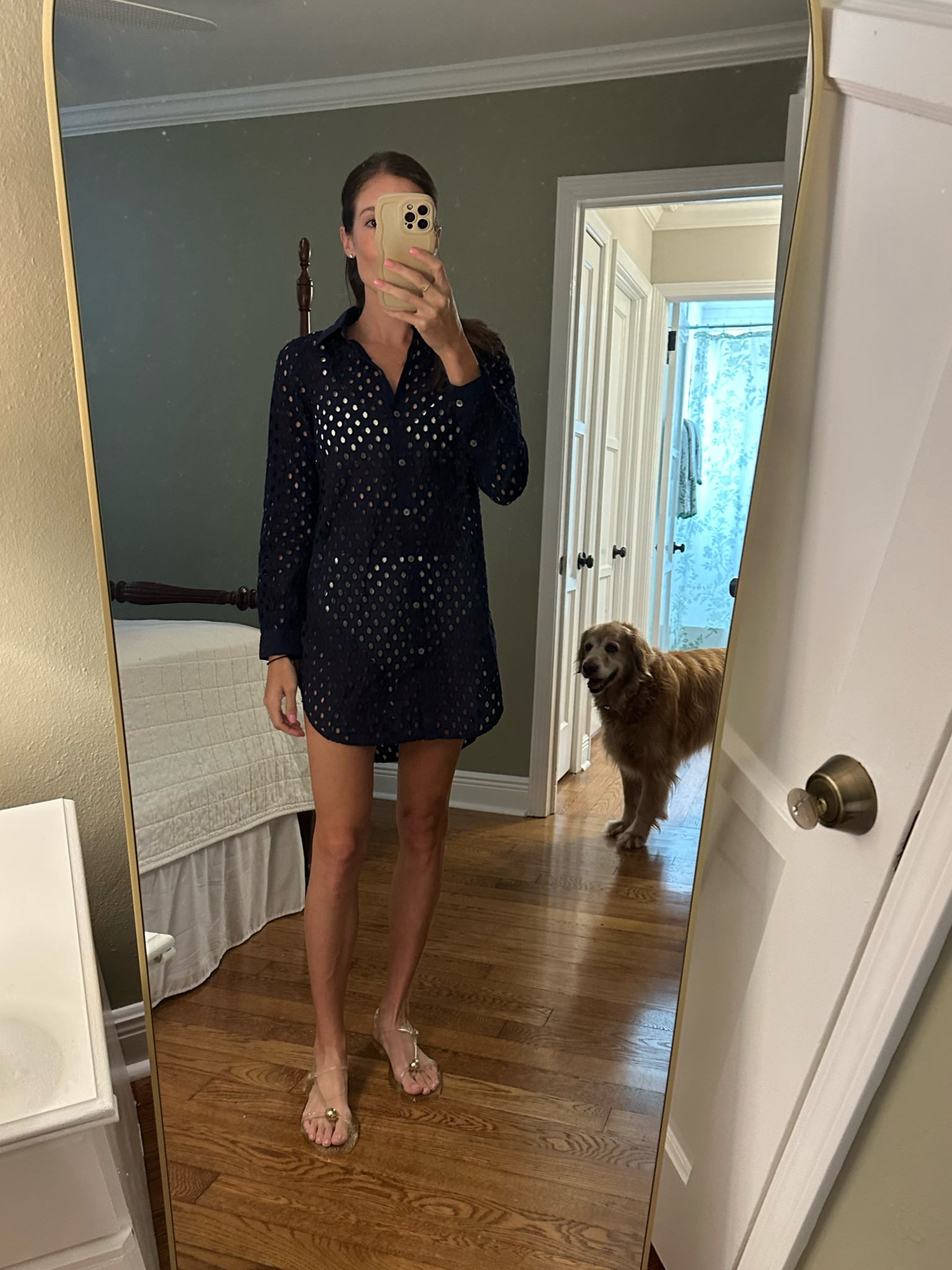 Swim coverup, long sleeve button down, JCrew factory 

#LTKSwim