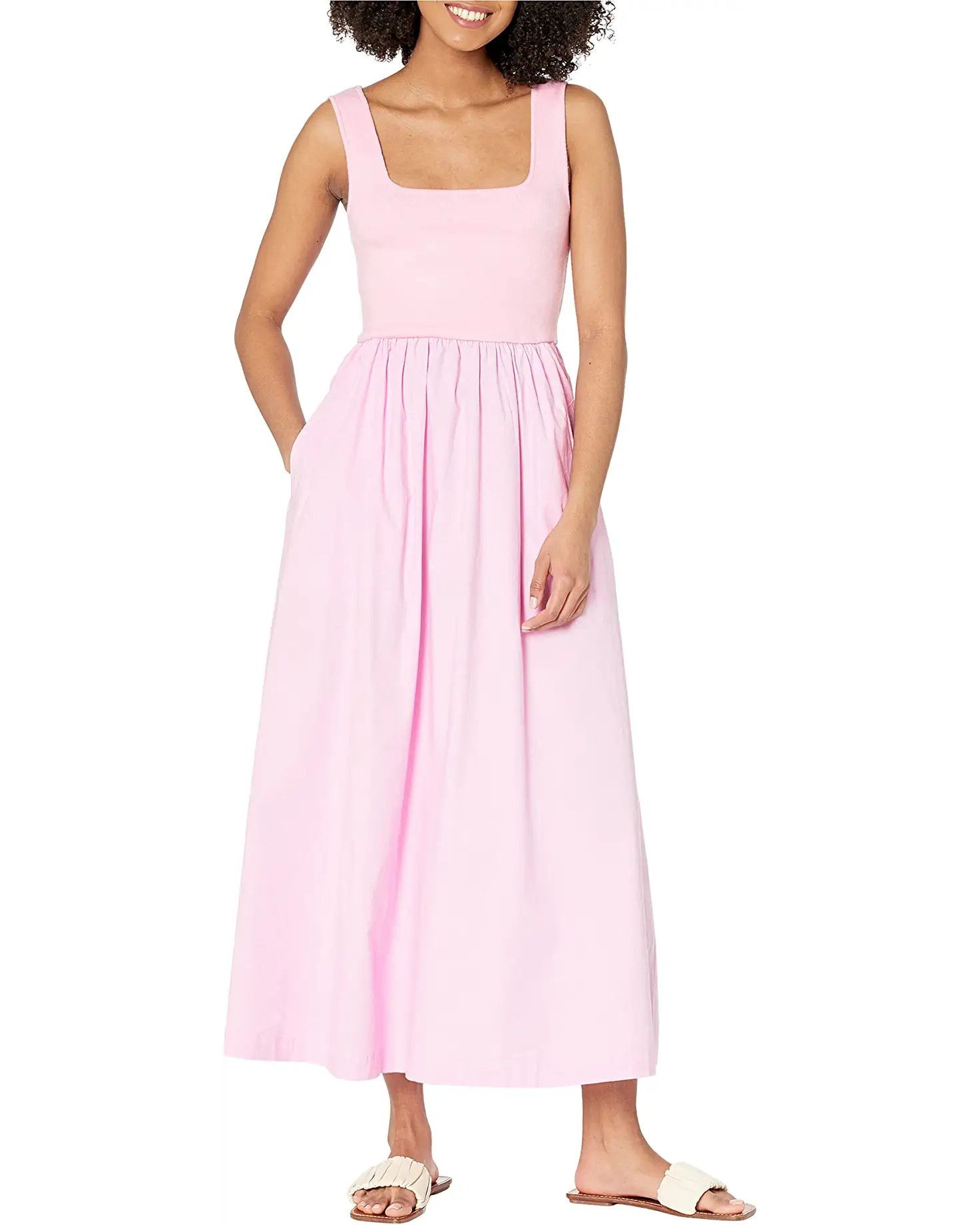 Poplin Mix Tank Dress | Zappos