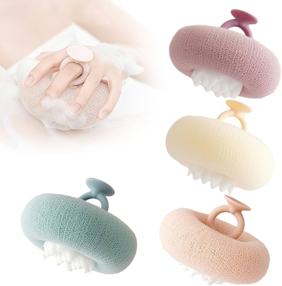 Super Soft Sunflower Suction Cup Bath Ball, 2025 Upgraded Bath Sponge Cleaning Brush Exfoliating ... | Amazon (US)