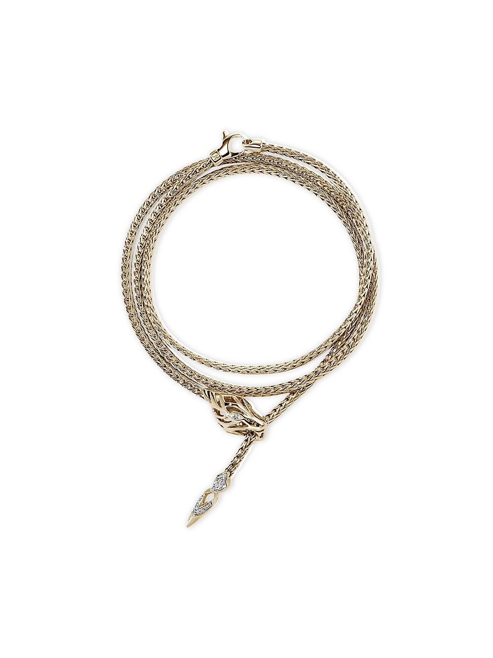 Women's Naga 14K Yellow Gold & 0.09 TCW Diamond Wrap Bracelet - Gold | Saks Fifth Avenue