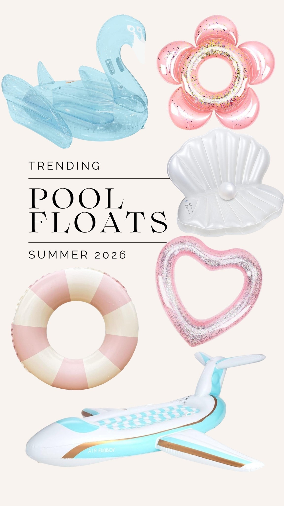 Trending summer pool floats for the 2026 season!

#pool #poolfloats #summer

#LTKSeasonal #LTKHome #LTKmomlife