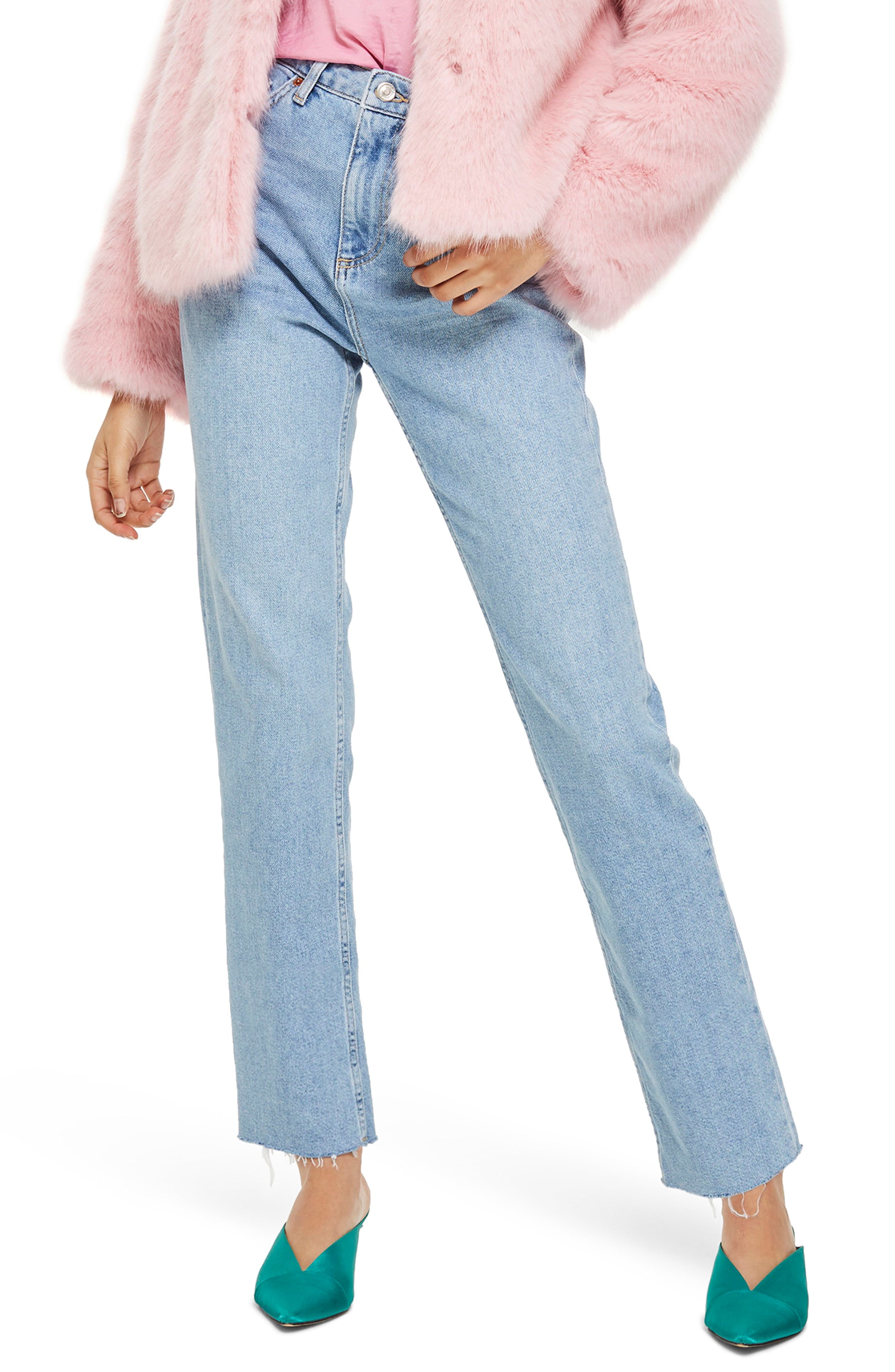 Raw Hem Straight Leg Jeans | Nordstrom