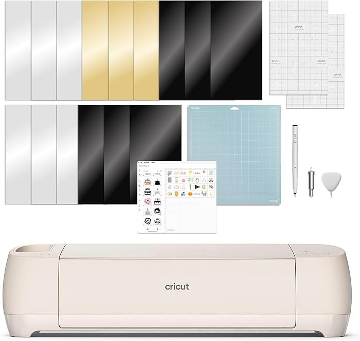 Cricut Explore 4 - Smart Cutting Machine (Seashell) | Digital Content Bundle - Includes Images in... | Amazon (US)