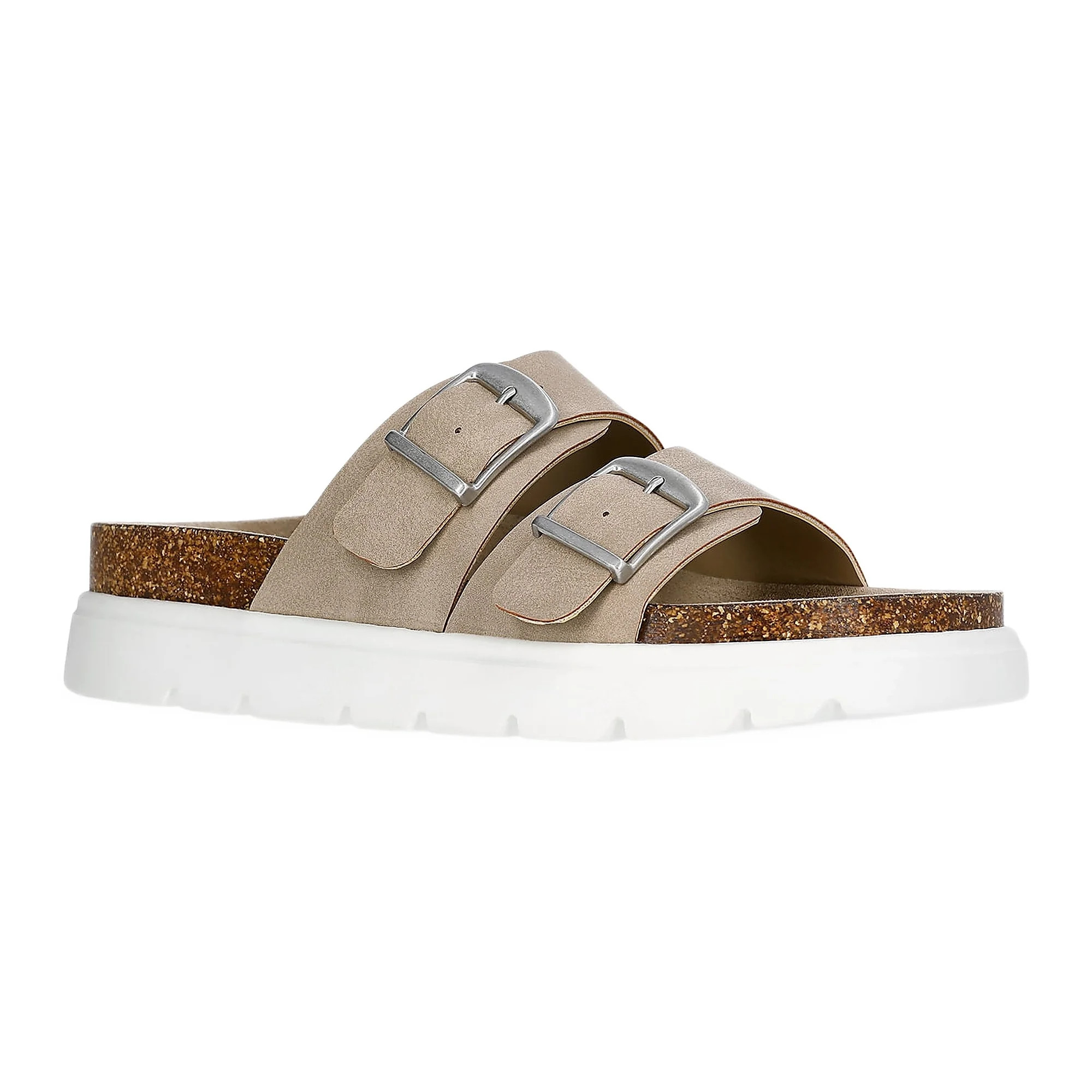 Weekend Academy Girls Double Buckle Platform Sandals | Walmart (US)