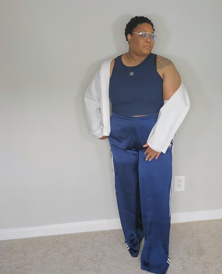 🚨SALE ALERT! These Adidas satin wide leg pants run. Currently on sale. I have these in black as well.

#LTKSaleAlert #LTKFindsUnder100 #LTKStyleTip