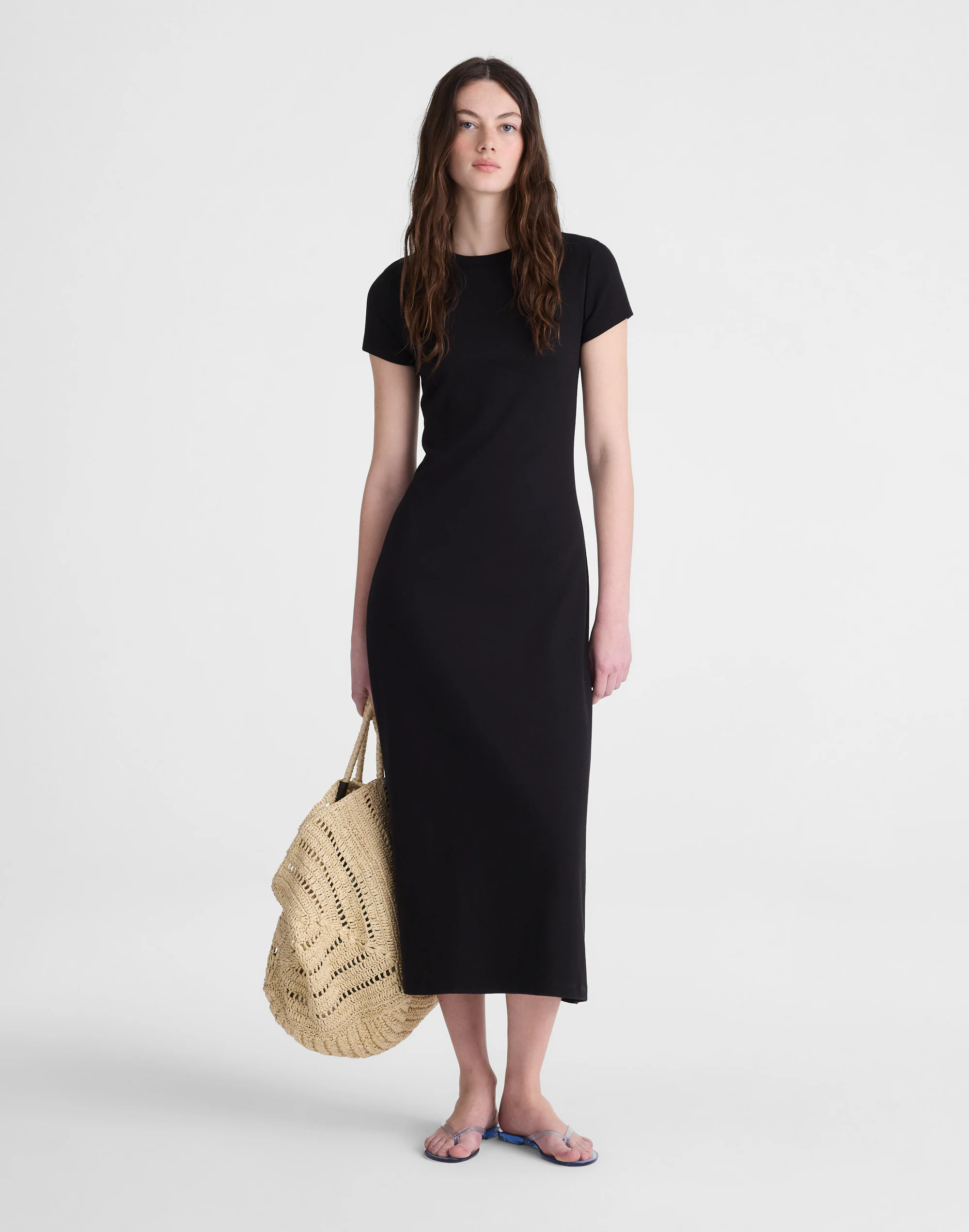 The '90s Crewneck Maxi T-Shirt Dress | Madewell