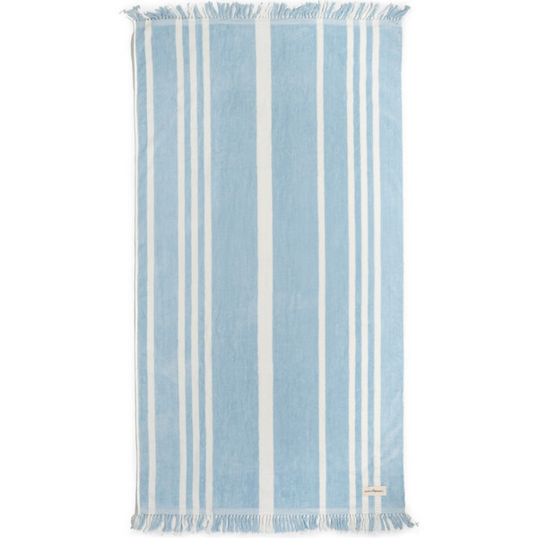 The Beach Towel, Vintage Blue Stripe | Maisonette