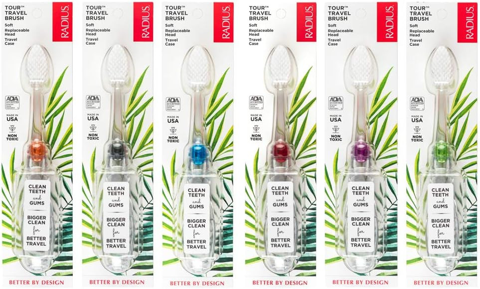 Radius Tour Travel Toothbrush, Assorted Color - 1 Count | Amazon (US)