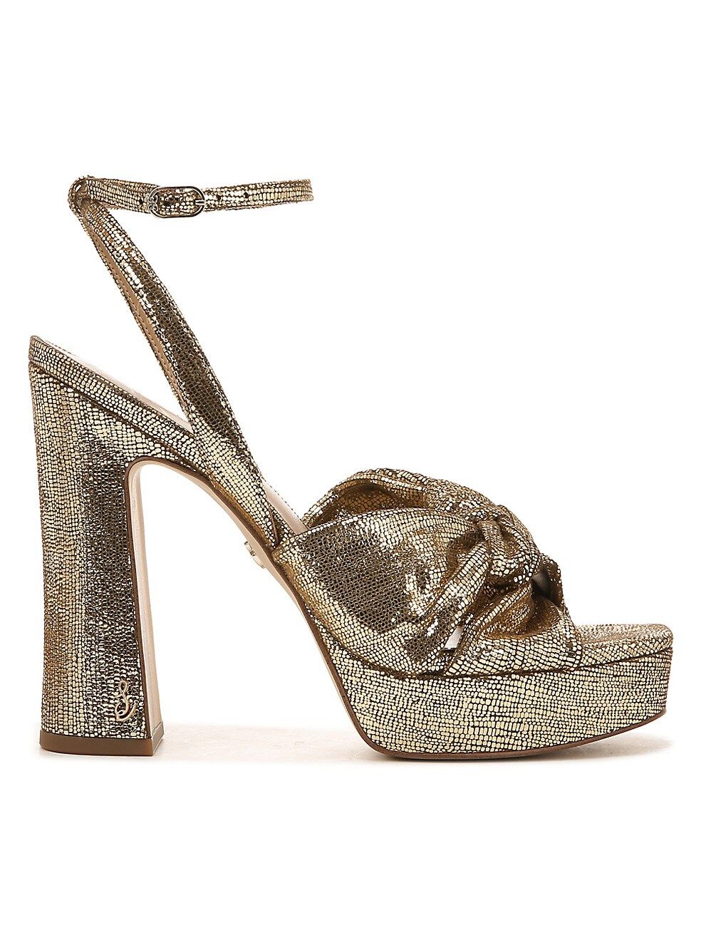 Sam Edelman Kristen Metallic Leather Platform Sandals | Saks Fifth Avenue