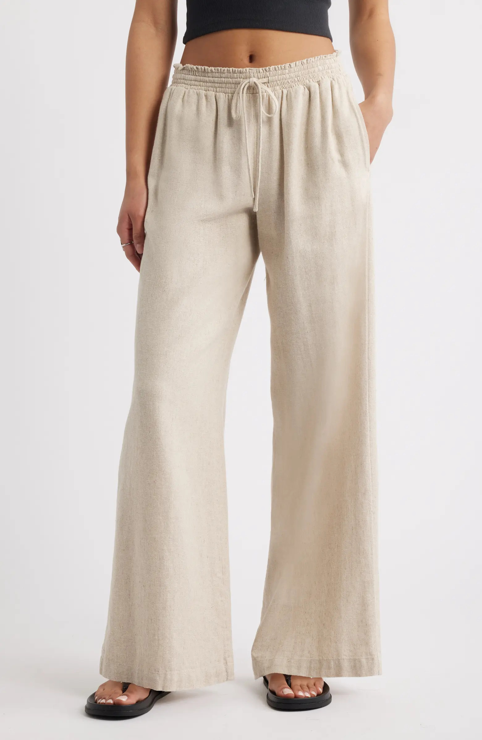 Linen Blend Beach Pants | Nordstrom
