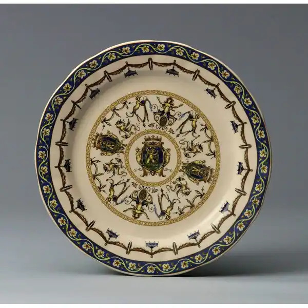 Marquart Porcelain Decorative 10" Dinner Plate, Cream - Bed Bath & Beyond - 42708252 | Bed Bath & Beyond