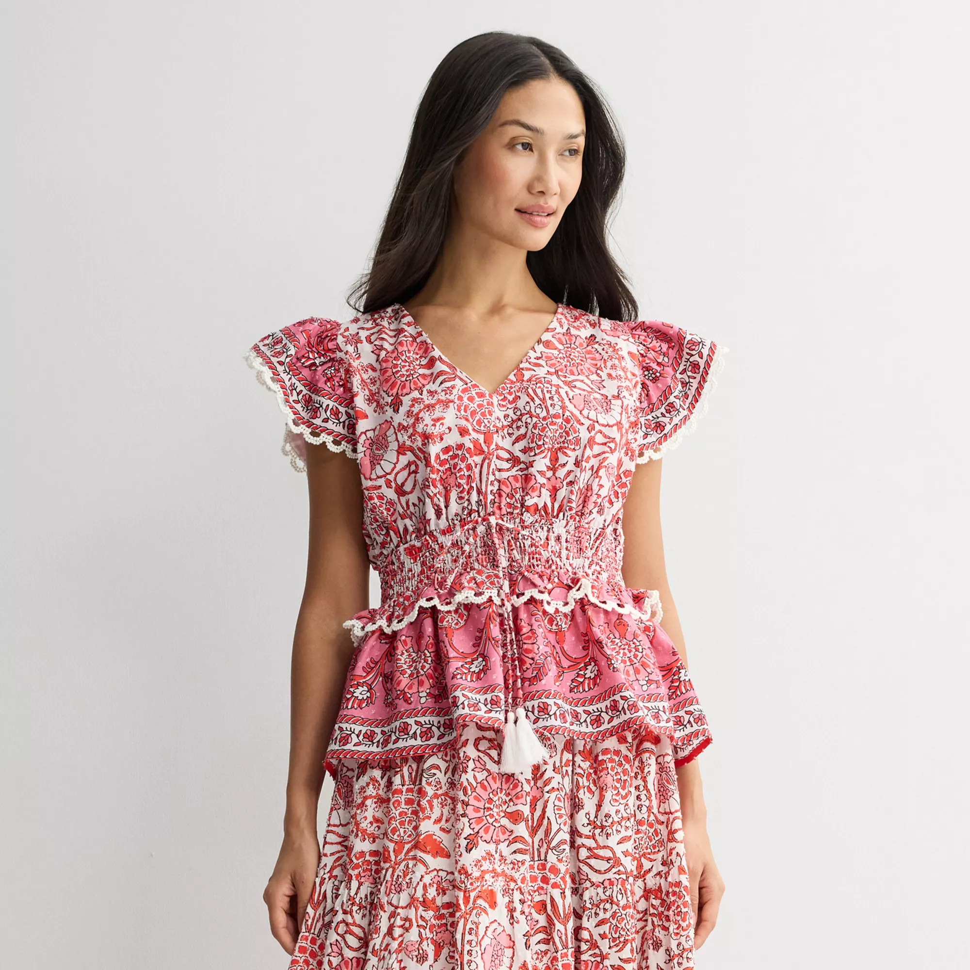 Women's Farmers Market V-Neck Blouse | Kohl's