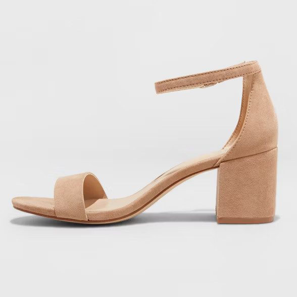Women's Michaela Mid Block Heel Pump Sandals - A New Day™ | Target